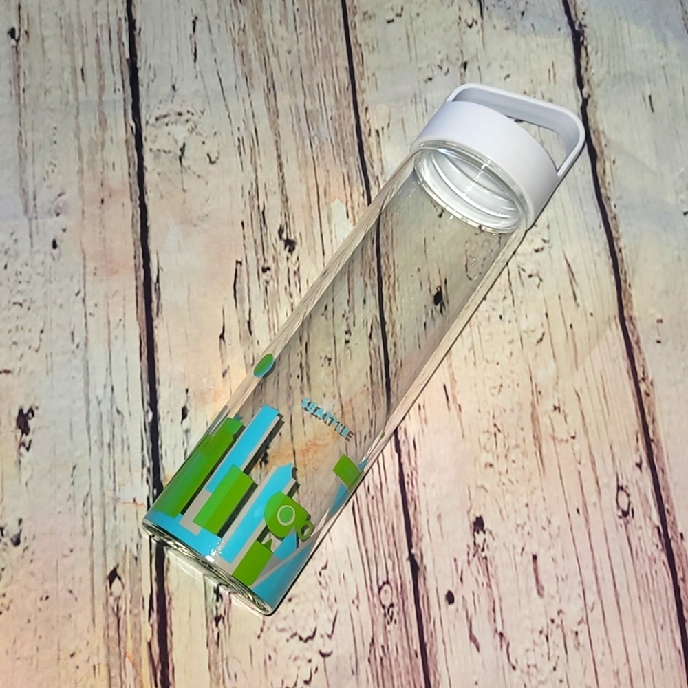 Starbucks Seattle glass water bottle
